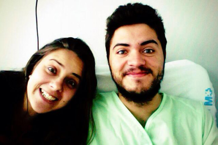 Zeno and his sister in the hospital