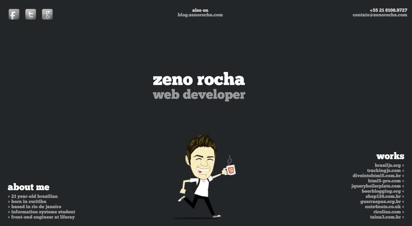 zenorocha.com V1 screenshot