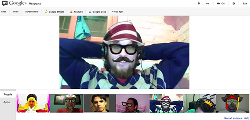 Google Hangout com membros da BrazilJS Foundation